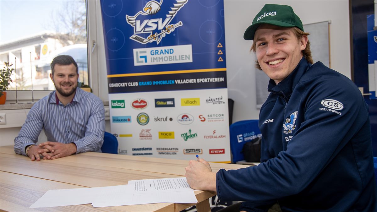 VSV-GM Andreas Napokoj mit Benjamin Lanzinger