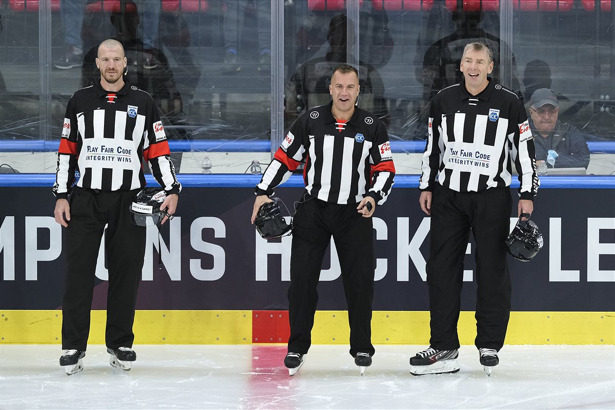 Boštjan Groznik, Ladislav Smetana and Pierre Racicot